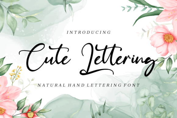 A Designer's Moment of Calm with Cute Lettering
