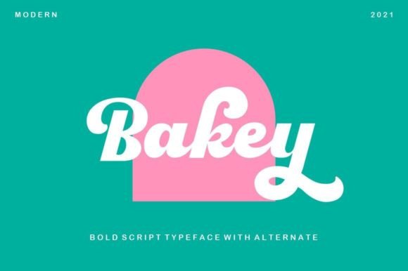 Bakey: A Bold Script Font for Modern Makers
