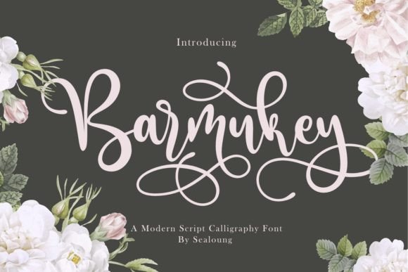 Barmukey: A Modern Script Font with Freestyle Charm