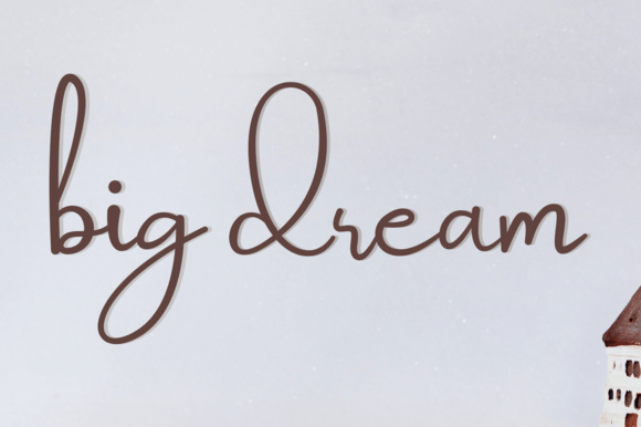 Big Dream: The Ultimate Craft-Friendly Handwritten Font