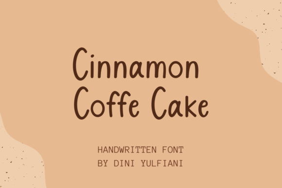 Cinnamon Coffe Cake: A Script Font for Web Designers