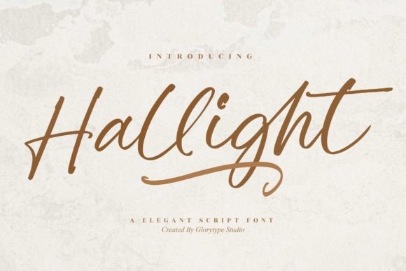 Hallight: An Elegant Font for Real-World Branding
