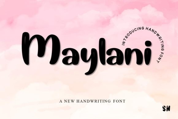 Maylani: A Serene Script Font for Modern Digital Design