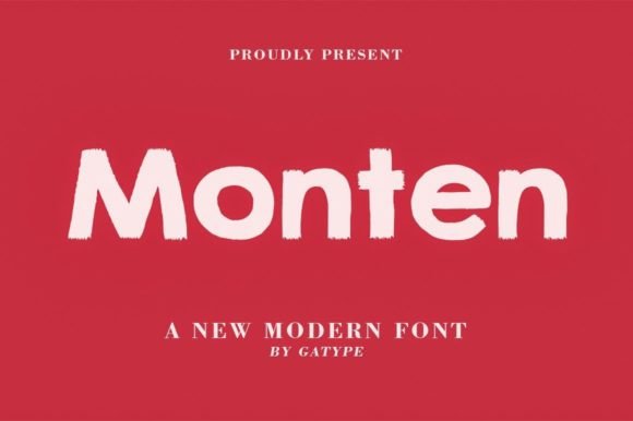 Monten: The Warm, Bold Script Font for Creative Products