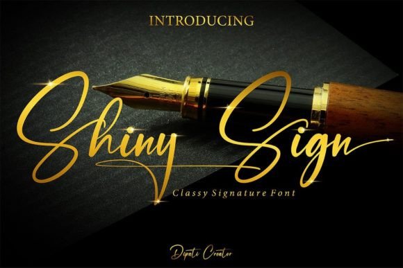 Shiny Sign: A Signature Font for Editorial Calm