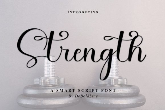 The Strength Font: A Handwritten Typeface for Makers & Crafters