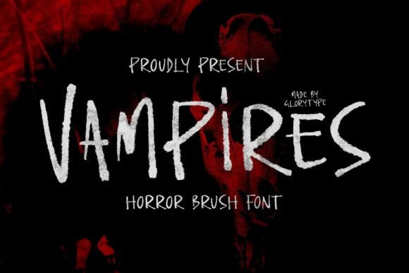 Vampires: A Handwritten Horror Font for Campaign Impact