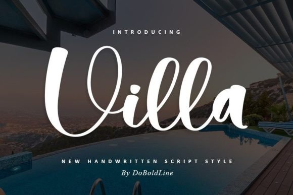 Villa: A Script Font with Understated Elegance